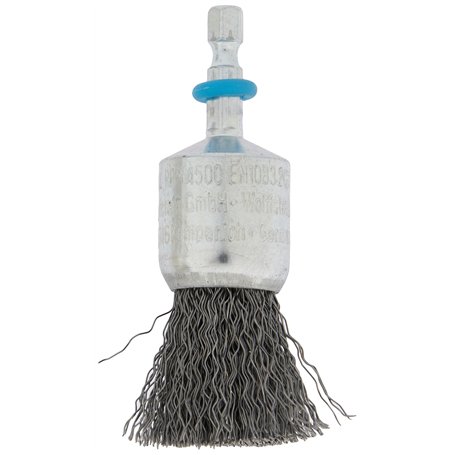 wolfcraft 2126000 - Brosse Pinceau en Fil d'Acier Ondulé - Diamètre 25 mm Longueur 25 Mm