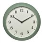 TFA Dostmann Horloge Murale Analogique Rétro 60.3540.04 Horloge Murale Radio-pilotée en Métal Vert (L) 270 x (b) 82 x (h) 270 mm