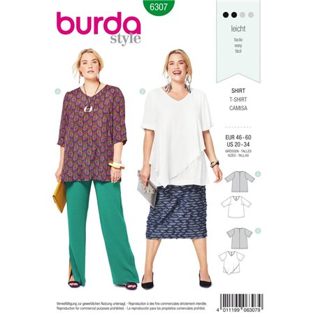 Burda B6307 Patron de Couture