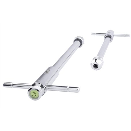 GSR Porte-outils avec oreille de centrage/niveau à bulle rond et rochet/cliquet n ° 10 M3-M10 - Modèle long - BSW - BSF - BSP -