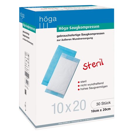 Höga-Saugkompressen steril Lot de 30 compresses absorbantes prêtes à l'emploi
