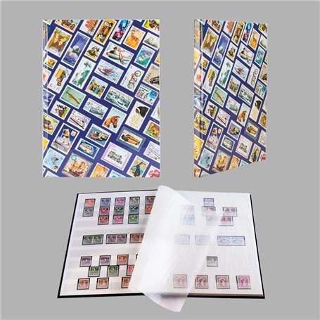 Prophila Album pour Timbres A4 de la Jeunesse 16 Pages intérieur Blanc