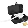 AGT Boîtier de protection avec cadenas pour fiche d'alimentation électr...