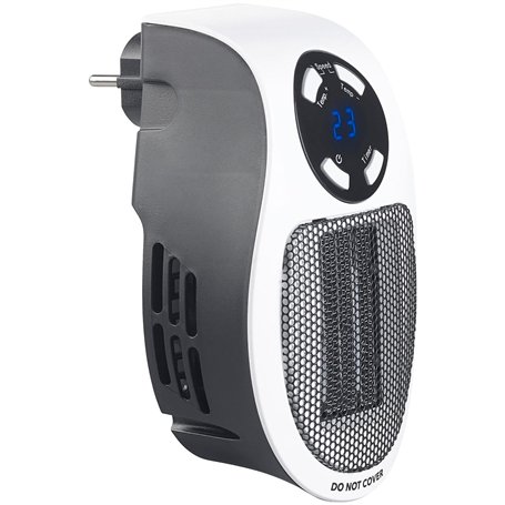 Chauffage soufflant pour prise murale avec thermostat