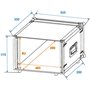 Roadinger 061853 Rack d'effets CO DD 6U 24 cm Noir