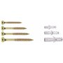 Connex B30129 Assortiment de 510 Vis universelles 4 sortes TX avec chevilles adaptées