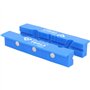 BRILLIANT TOOLS BT156940 Mordaches aimantées pour étaux avec rainures, 2 pcs, en plastique [Powered by KS TOOLS]