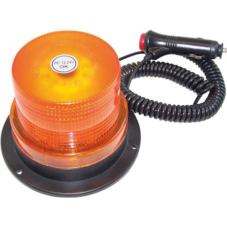 Berger + Schröter Gyrophare Fixation magnétique 12/24V Orange