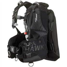 Scubapro Seahawk Noire + INFLATEUR L Kit de détendeur pour plongée en Eau Froide Unisex-Adult