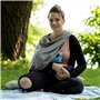 Laloona Cape Allaitement 3 en 1, Voile Allaitement Respirant, 100% Coton, Multi-Usages : Protection Discrète, Echarpe Tube Femme