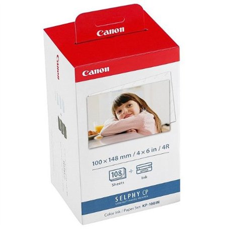 Canon Color Ink Paper Lot de 108 feuilles de papier photo pour Canon Selphy CP 810 format A6 100 x 148 mm