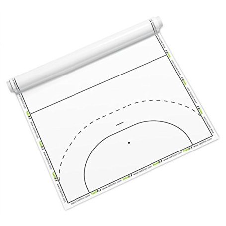 Taktifol Ballon de handball – tactique Feuilles pour entraîneurs – enroulable avec 25 feuilles