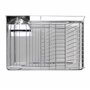 Relaxdays Égouttoir à Vaisselle en acier inoxydable chromé avec bac de récupération d'eau et porte couverts 33 x 48 x 12 cm pani