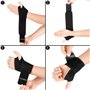 welsberg 2x Bandages de Poignet, Sangle de Compression de Poignet réglable Unisexe, Support de Pouce, Soulagement de la Douleur 
