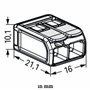 Wago 221-682 Lot de 50 bornes de connexion compactes 2 échelles 6 mm