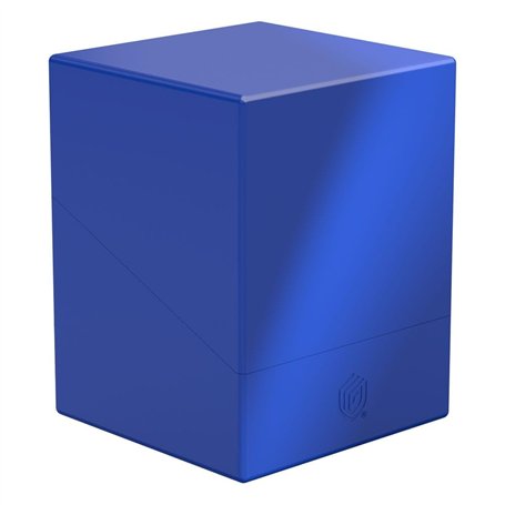 Ultimate Guard - Boîte de rangement pour cartes à jouer Boulder 100+ Solid Bleu - Couleur Unie en Plastique - 76mm x 75mm x 98.5