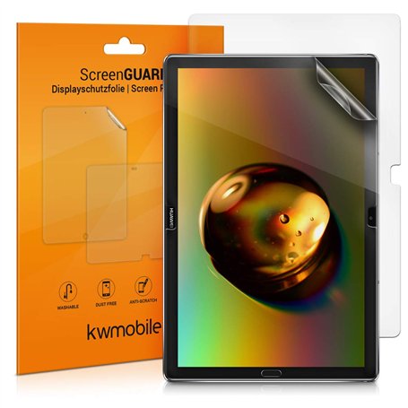 kwmobile 2X Protection écran Compatible avec Huawei MediaPad M5 Lite 10 Film écran - Set de Film de Protection Plastique Mat pou