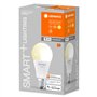 LEDVANCE Lampe LED intelligente avec technologie WiFi, douille E27, dimmable, blanc chaud (2700 K), remplace les lampes à incand