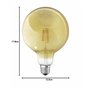 LEDVANCE Lampe LED intelligente Gold 6 W, 2400 K, E27, 125 mm x 178 mm, technologie Wi-Fi, ampoule à intensité variable dans le 