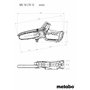 Metabo scie sans fil pour arbustes MS 18 LTX 15 – 18 V – Idéale pour la taille des arbres et des végétaux, vitesse de chaîne éle