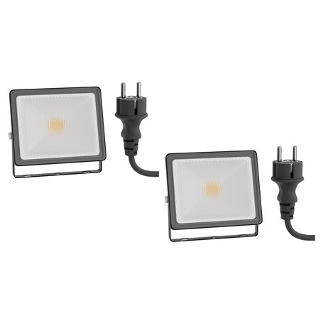 ledscom.de 2 pièces Projecteur de jardin LED FLIN pour l'extérieur