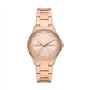 Armani Exchange - Montre Trois Aiguilles en Acier Inoxydable Ton Or Rose pour Femme