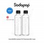 Sodapop Logan Lot de 2 Bouteilles en Verre de 850 ML