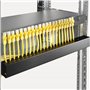 kwmobile Organiseur de câbles 1U 19" - 2X Panneau de Gestion des câbles Horizontal pour Rack 19 Pouces Horizontal 1U avec Couver