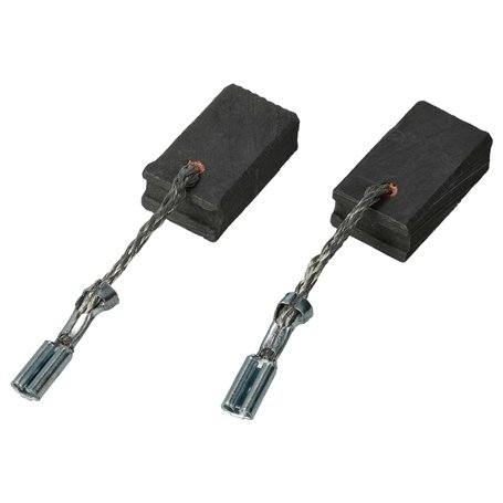 vhbw 2x balais de charbon 6 x 10 x 17 mm compatible avec Bosch GWS 19-125 CI 3601G9N000 outil électrique