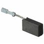 vhbw 2x balais de charbon 6 x 10 x 17 mm compatible avec Bosch GWS 19-125 CI 3601G9N000 outil électrique