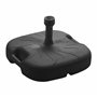 Pied de parasol en plastique anthracite à remplir pour mâts de parasol jusqu'à 33 cm - 45 x 45 cm - Support de parasol à remplir