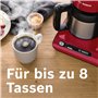 Bosch Styline TKA8A054 Cafetière filtre en acier inoxydable 1,1 l pour 8 à 12 tasses, réservoir d'eau amovible, système anti-gou