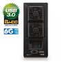 FANTEC QB-X8US3-6G Boîtier pour huit disques durs externes ( montage de 8 HDD SATA I/II/III de 8.89 cm (3.5 pouces), port USB 3.