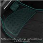 WOLTU Tapis de Voiture Universel,Voiture Tapis de Sol Tapis en Caoutchouc Set Noir