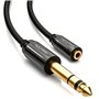 2m Câble Adaptateur Jack Stéréo Audio - Jack Mâle 6