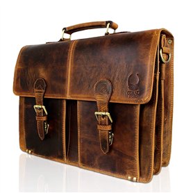 Corno d'oro Mallette en cuir pour femme et homme