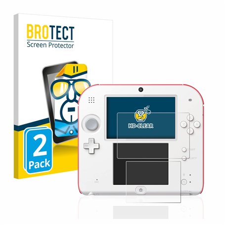 brotect Protection Ecran pour Nintendo 2DS (2 Pièces) - Film Protection Ultra Clair