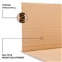 verpacking 50 x emballage livre 21,7 x 15,5 x 1 Ã 5 cm A5 étui d'expédition fermeture adhésive, brun - BV 1
