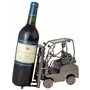 BRUBAKER - Porte-Bouteille de vin - Cariste/Chariot élévateur - Métal - Carte de vœux Incluse - Idée Cadeau Originale - Objet dé