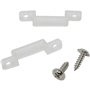 Lumonic 50x Clip de montage LED pour bandes LED de 14mm de large I Fixation de bande LED avec un pont et des vis I Collier/suppo