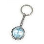 Onwomania Porte-clés Pendentif Ancre Corde Bleu Keis en métal Bleu