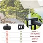 Sekey Support de Parasol pour Balustrade de Balcon