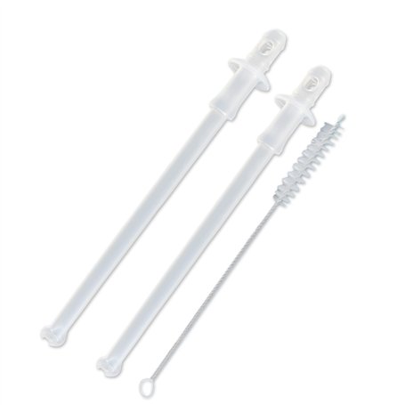 Dekarox Lot de 2 tuyaux d'aspiration de lait pour machines à café DeLonghi 5313246091 avec brosse de nettoyage de 17 cm pour mac