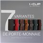 I-Clip Original Porte-Monnaie en Cuir -Hommes - Portefeuille en Cuir avec Pince à Billets - Porte-Monnaie de qualité - Portefeui