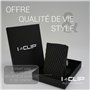 I-Clip Original Porte-Monnaie en Cuir -Hommes - Portefeuille en Cuir avec Pince à Billets - Porte-Monnaie de qualité - Portefeui