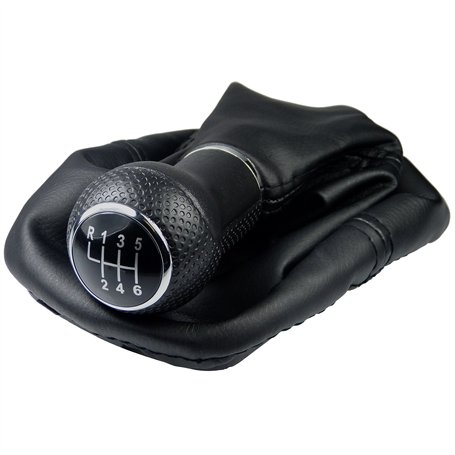 L&P A254-6 Soufflet Levier de Vitesse Pommeau de Vitesse 12mm compatible avec VW Golf 4 IV Boite 6 avec Cadre Plug & Play Pièce