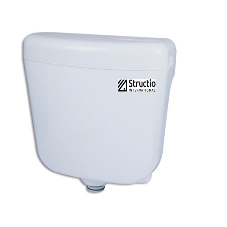 Réservoir de chasse d'eau en saillie pour WC sur pied Blanc