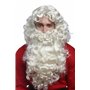 WIG ME UP - 46-A + B-ZA613 Perruque et Barbe Set Deluxe Père Noël Santa Claus Nikolaus Dieu Blond Blanc Clair