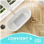 Brandsseller Tapis de Baignoire 70 cm x 38 cm Antidérapant Mat de Baignoire Anti-Glisse avec Ventouses - Blanc