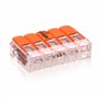Lot de 50 bornes de connexion 221-415 WAGO avec levier de commande 5 fils